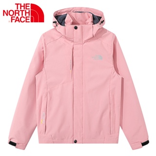 The North Face เสื้อแจ็กเก็ต มีฮู้ด กันน้ํา แฟชั่นสําหรับผู้หญิง ใส่เดินป่า เล่นกีฬากลางแจ้ง