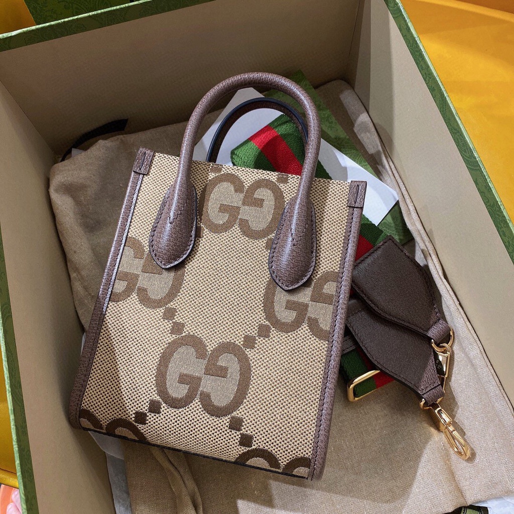 พรี-ราคา5500-gucci-gg-699406-mini-tote-กระเป๋าถือ-หนังวัว-กระเป๋าสะพาย