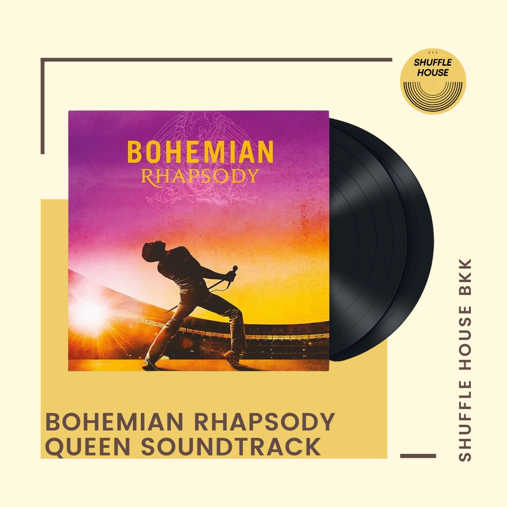 (จัดส่งฟรี) Bohemian Rhapsody Queen Soundtrack Vinyl แผ่นเสียง/แผ่นไว ...