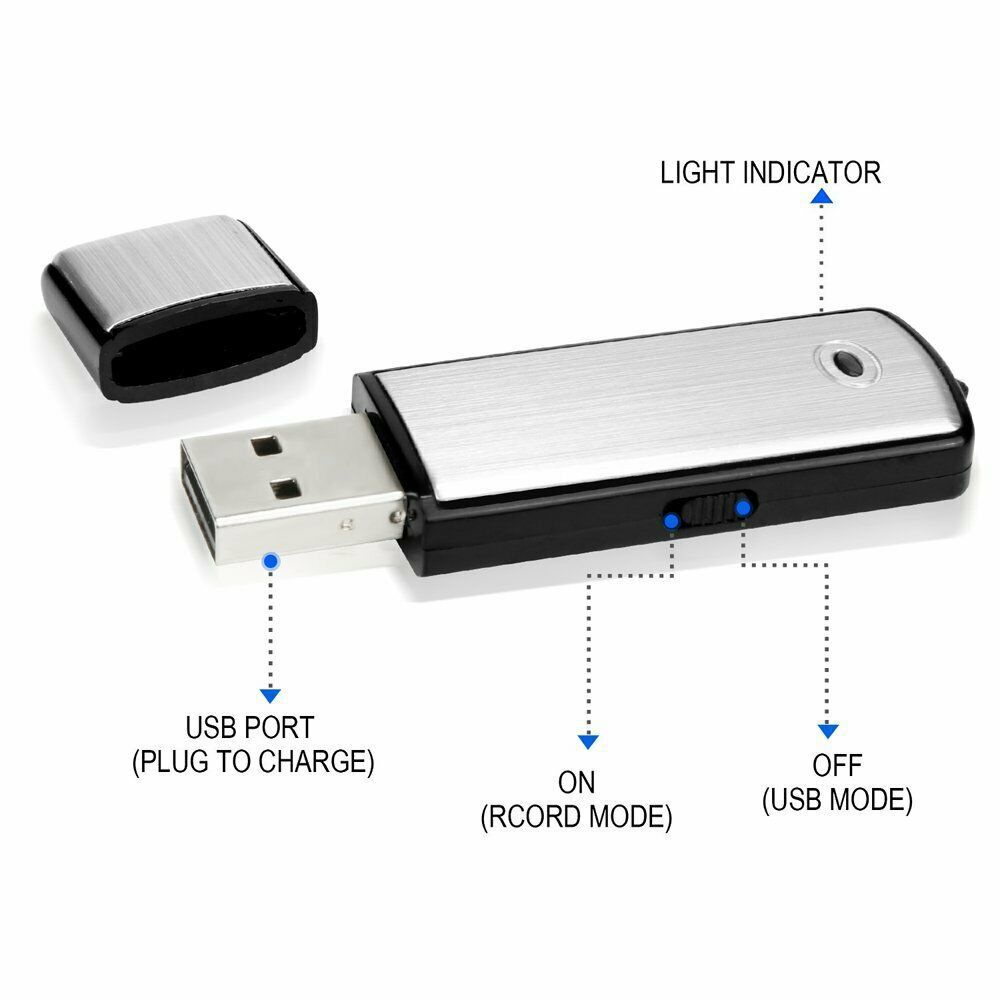 ภาพหน้าปกสินค้าCOD เครื่องบันทึกเสียง USB 32GB เครื่องอัดเสียง Voice Recorder อัดเสียง จากร้าน lamjad_tha บน Shopee