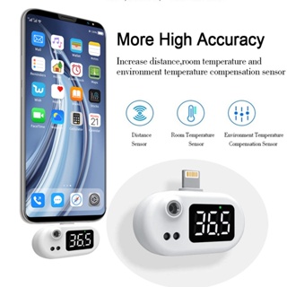 เครื่องวัดไข้ เครื่องวัดอุณหภูมิโทรศัพท์มือถือ USB Thermometer Portable Mini Mobile Phone Thermometer เครื่องวัดอุณหภูมิ