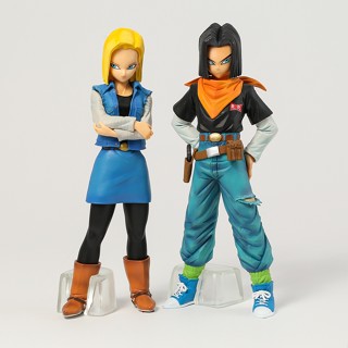 โมเดลฟิกเกอร์ Pvc รูปปั้นอนิเมะ Dragon Ball Z Android 17 18 ขนาด 24 ซม. เหมาะกับของขวัญ ของเล่นสะสม สําหรับตกแต่ง