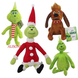 Alisond1 How Grinch Stole ตุ๊กตายัดนุ่น ผ้ากํามะหยี่ขนนิ่ม 18-40 ซม. ของเล่น ของขวัญคริสต์มาส