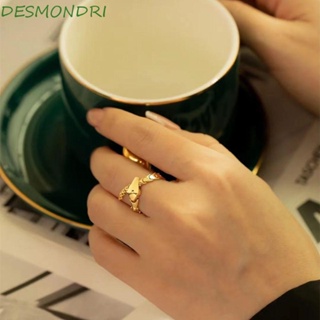 Desmondri แหวนงู แฟชั่น สไตล์มินิมอล ปรับขนาดได้ เครื่องประดับ สําหรับผู้ชาย ผู้หญิง