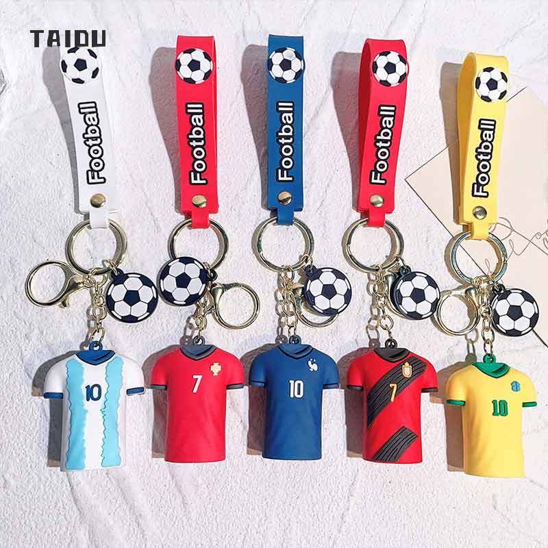 taidu-ห่วงโซ่คีย์-เสื้อฟุตบอลคัพสตาร์-ห่วงโซ่คีย์ฟุตบอลโลกกาตาร์-ของขวัญเล็ก-ๆ-ของที่ระลึกฟุตบอลโลก-จี้ฟุตบอลโลก-ต่อพ่วงฟุตบอล