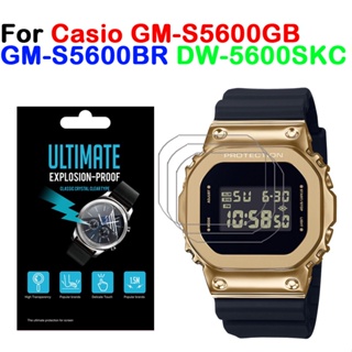 ฟิล์มใสป้องกันรอยขีดข่วนหน้าจอ LCD สําหรับ Casio Sport Watch HD Casio GM-S5600GB GM-S5600BR DW-5600SKC 3 แพ็ก