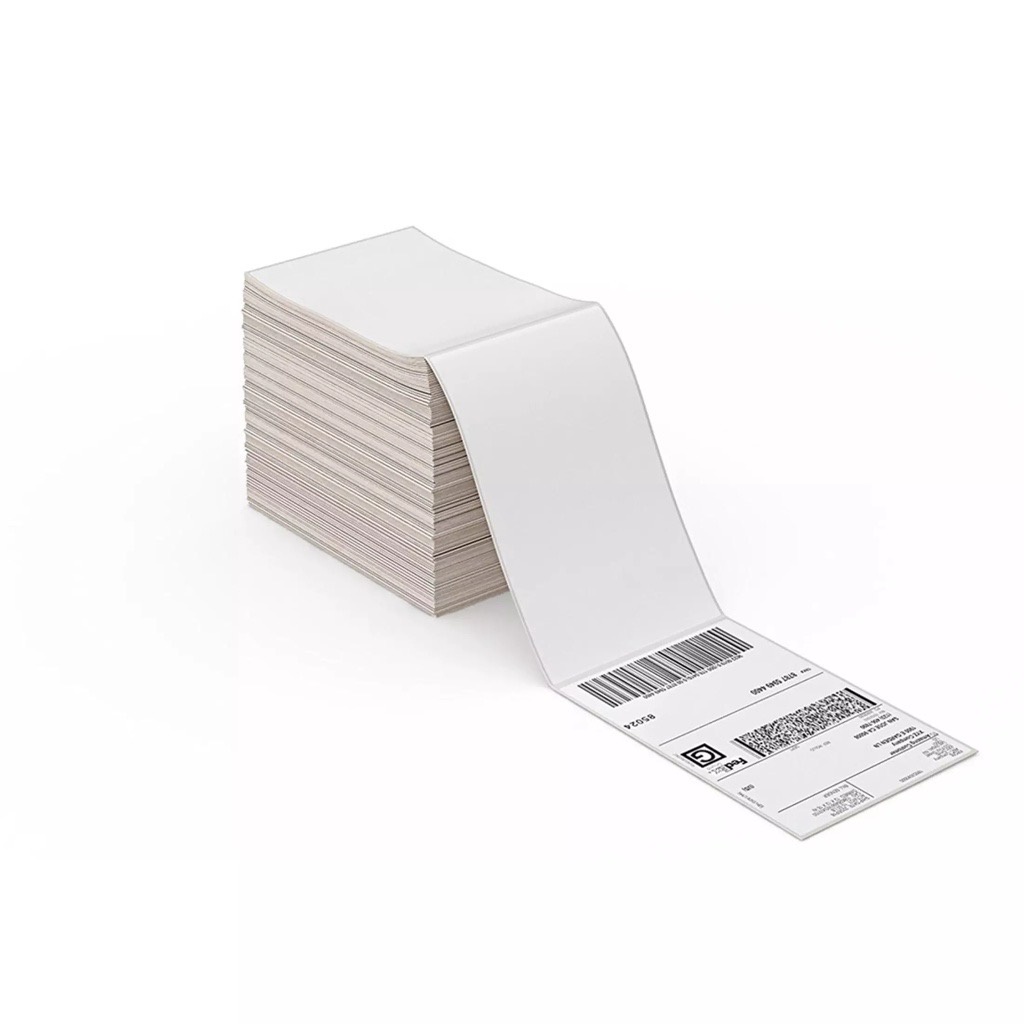 พร้อมส่ง-กระดาษสติ๊กเกอร์100x180x500-กระดาษความร้อน-แบบพับ-thermal-paper-กระดาษบาร์โค้ด-ปริ้นปะหน้า-สติ๊กเกอร์