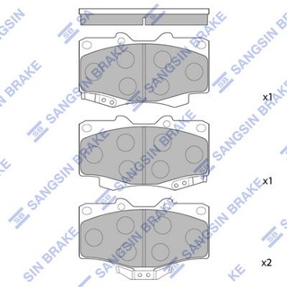 ผ้าดิสเบรคหน้า TOYOTA LAND CRUISER J70 1988- J80 1990- J90 1992- TIGER 4WD 4X4 SPORT RIDER 1988-2005 HI-Q