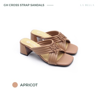 สินค้า LA BELLA รุ่น GH CROSS STRAP SANDALS - APRICOT