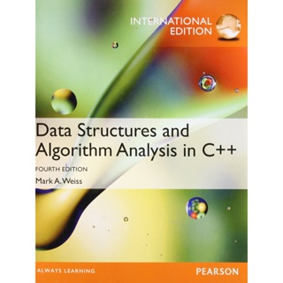 Chulabook|SALE|9780273769385|หนังสือ DATA STRUCTURES AND ALGORITHM ANALYSIS IN C++ (IE)