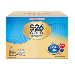 ภาพขนาดย่อของภาพหน้าปกสินค้าS-26 Gold Progress 2750 g นมผง ยกลัง (สูตร 3) Pack 3 กล่อง รับฟรี All in 1 Learning Bus จากร้าน s26_progress_gold บน Shopee ภาพที่ 1