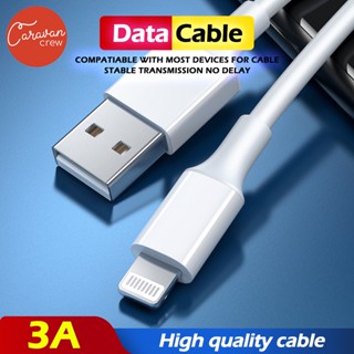 Caravan Crew สายชาร์จสำหรับไอโฟน สาย USB ชาร์จเร็ว 3A Charging Cable ไอโฟน Type-C Micro for Huawei Xiaomi