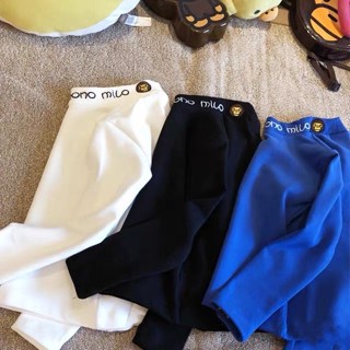 [Babycat] พร้อมส่ง ขายดี เสื้อยืดแขนยาว คอปกสูง ขนาดเล็ก ขนาดกลาง เข้ากับทุกการแต่งกาย แฟชั่นฤดูใบไม้ผลิ และฤดูใบไม้ร่วง สไตล์เกาหลี และญี่ปุ่น สําหรับเด็ก 2022