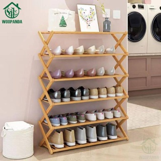 ภาพขนาดย่อของภาพหน้าปกสินค้าWoodpanda shoes shelf ชั้นวางรองเท้า วัสดุไม้ไผ่ชั้นดี ดีไซต์สวย วางรองเท้าได้หลายคู่ แข็งแรง ทนทาน จากร้าน woodpanda_official บน Shopee