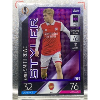 การ์ดนักฟุตบอล Emile Smith Rowe 2022/23 การ์ดสะสม Arsenal fc อาร์เซนอล การ์ดนักเตะ อาเซนอล