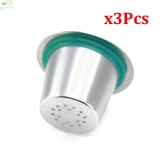 【ECHO】Stainless Steel Coffee Capsule Cup Reusable/Refillable-Pod For Nespresso Machine【Echo-baby】