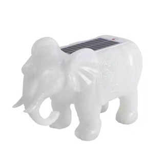 Solar outdoor lights Elephant landscape lights pillar lights แสงอาทิตย์กลางแจ้งช้างภูมิทัศน์โคมไฟกระบอก