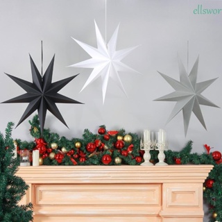 Ellsworth กระดาษแขวน รูปดาวเก้าแฉก ขนาดใหญ่ พับได้ ใช้ซ้ําได้ สําหรับแขวนตกแต่งงานปาร์ตี้ งานแต่งงาน คริสต์มาส