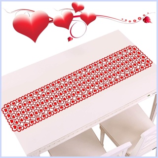 ผ้าปูโต๊ะลูกไม้ รูปหัวใจ สําหรับวันวาเลนไทน์ งานแต่งงาน
