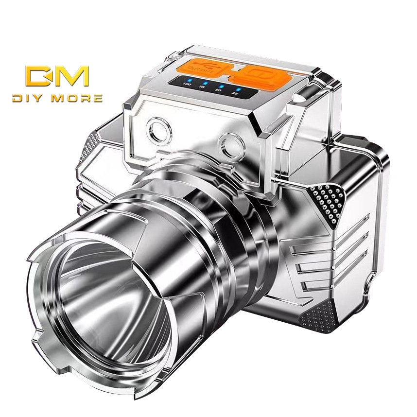 diymore-ไฟฉายคาดศีรษะ-ขนาดเล็ก-ชาร์จ-usb-อเนกประสงค์-สําหรับตกปลา