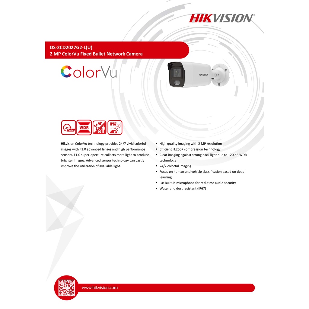 hikvision-กล้องวงจรปิดระบบ-ip-ความละเอียด-2-ล้านพิกเซล-รุ่น-ds-2cd2027g2-l-ภาพสี-24-ชม