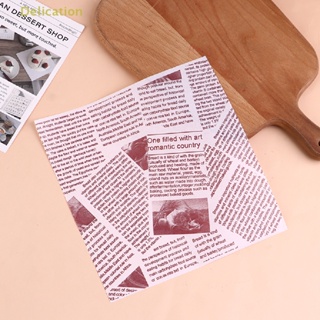 [Delication] แผ่นกระดาษรองกล่องเค้ก เบนโตะ เบอร์เกอร์ น้ํามัน กันนํ้ํามัน 50 แผ่น
