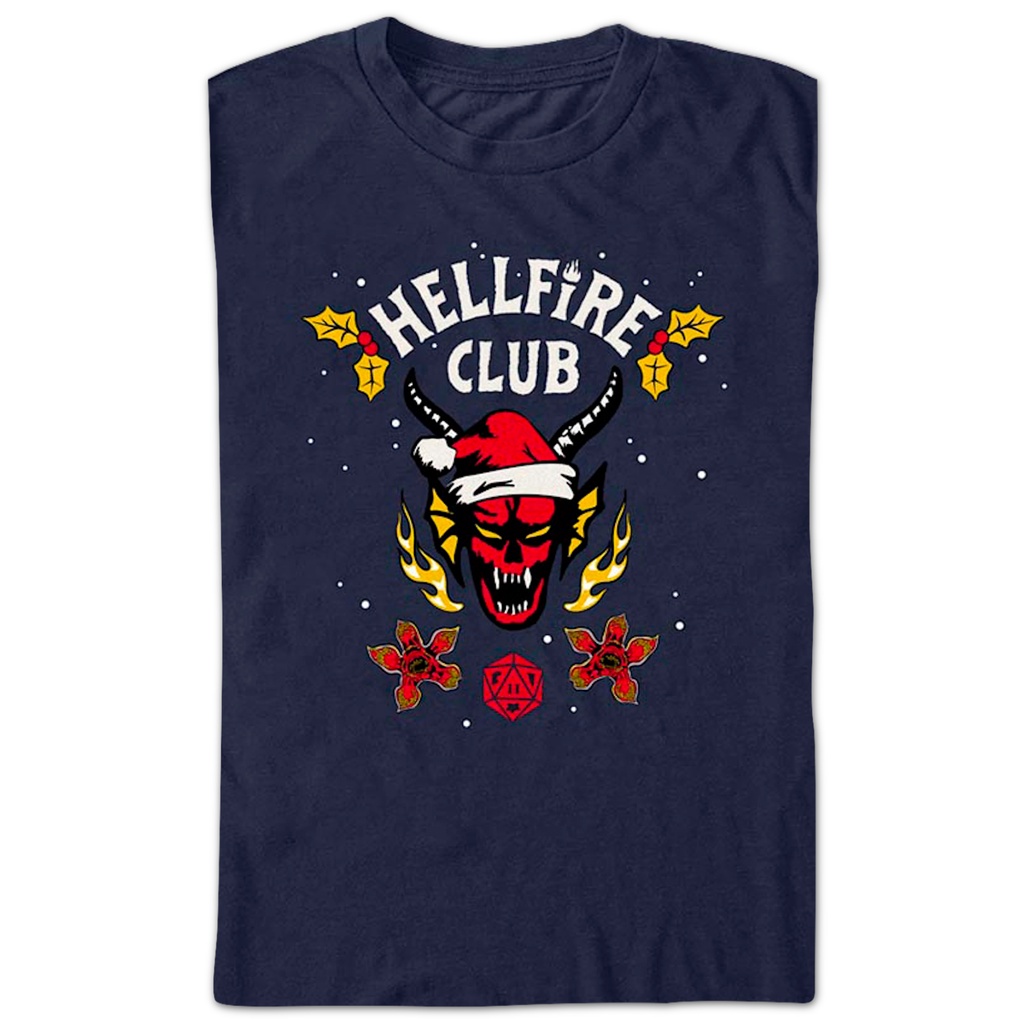 hellfire-club-christmas-logo-stranger-things-t-shirt-เสื้อยืดแฟชั่น-เสื้อยีด