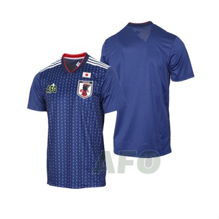 เสื้อกีฬาแขนสั้นลายทีมชาติฟุตบอล Japan 2018 World Cup ชุดเหย้า