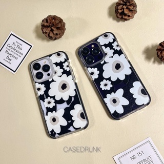 🔥🇹🇭(Premium) Impact Bumper Case Flower เคสสำหรับไอโฟน 14Promax 14Pro 14Plus 14 13Promax 13Pro 13 12Promax 12Pro i12-i11