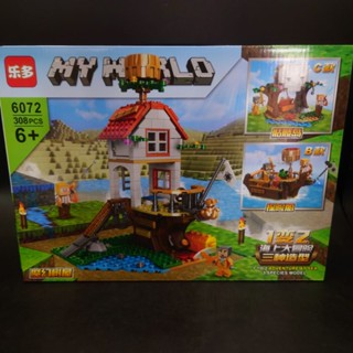 เลโก้ Minecraft My World 6072 บ้านมายคราฟ แปลงเป็นเรือได้ กล่องใหญ่ มีไฟ รวมกันได้ ราคาถูก พร้อมส่งทันที ครบชุดถูกกว่า