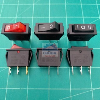 สวิทช์ 13x30mm กระดก เปิด ปิด Switch 2 ขา 3 ขา 16A 250V #สวิทช์ 13x30mm (1 ตัว)