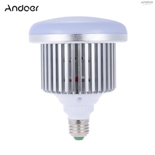 Andoer 50W 5500K 72 Beads E27 หลอดไฟ LED สําหรับกล้อง DSLR และสมาร์ทโฟน