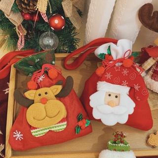 พร้อมส่ง✨ กระเป๋า กระเป๋าคริตมาสต์ ซานต้า กวางเรนเดียร์