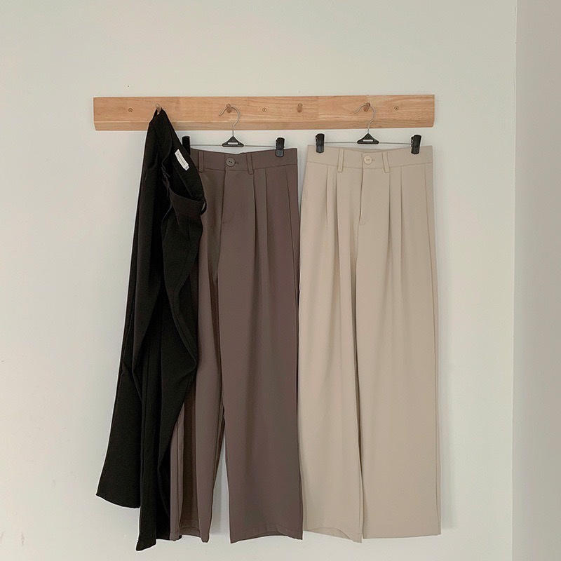 กางเกงขายาว-ทรงกระบอกสไตล์เกาหลี-w41175