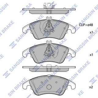 ผ้าดิสเบรคหน้า BENZ C-CLASS W204 C204 S204 E-CLASS W212 A207 C207 S212 CLS C218 X128 SLC SLK R172 HI-Q