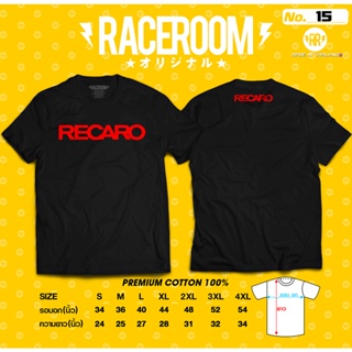 เสื้อยืดสกรีนลาย RECARO Cotton T-shirt Top Quality Print Tee Brand T-shirt