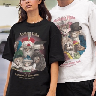 " The CAT &amp; DOG KENNEL " เสื้อยืดทรงหลวมOversize By Nothing Hills™