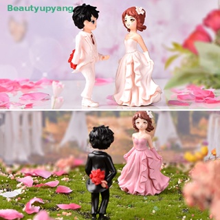 [Beautyupyang] รูปปั้นคู่รัก ขนาดเล็ก สไตล์แฟรี่ สําหรับตกแต่งสวน งานแต่งงาน ภูมิทัศน์ 2 ชิ้น