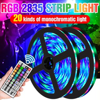 SMD 2835แถบไฟ LED โคมไฟวันหยุดแสงไฟ RGB Strip กันน้ำไฟนีออนแบบยืดหยุ่นและตัดบ้านตกแต่งไฟ