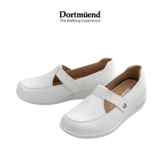 Dortmuend ProSeries JS507 002-000 White ส้นสูง 1.25" รองเท้าสุขภาพ รองเท้าหมอและพยาบาล สำหรับผู้ที่ยืน-เดินนาน