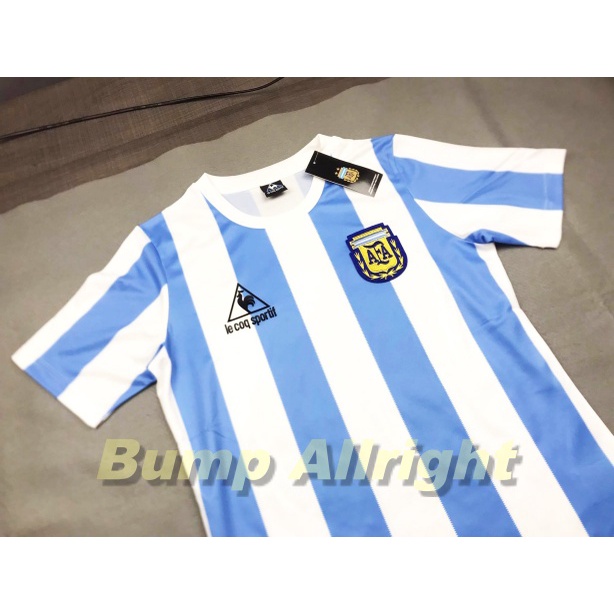 retro-เสื้อบอลย้อนยุค-vintage-ทีมชาติ-อาเจนตินา-argentina-national-home-1986-พร้อม-10-maradona-สุดเเท่ห์