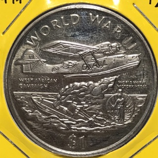 No.57054093 ปี1997 LIBERIA ไลบีเรีย 1 $-World War II Series เหรียญสะสม เหรียญต่างประเทศ เหรียญเก่า หายาก ราคาถูก
