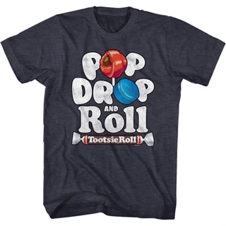 Pop Drop And Roll Tootsie Pop T-Shirt เสื้อยืดเท่ เสื้อยืดเปล่า