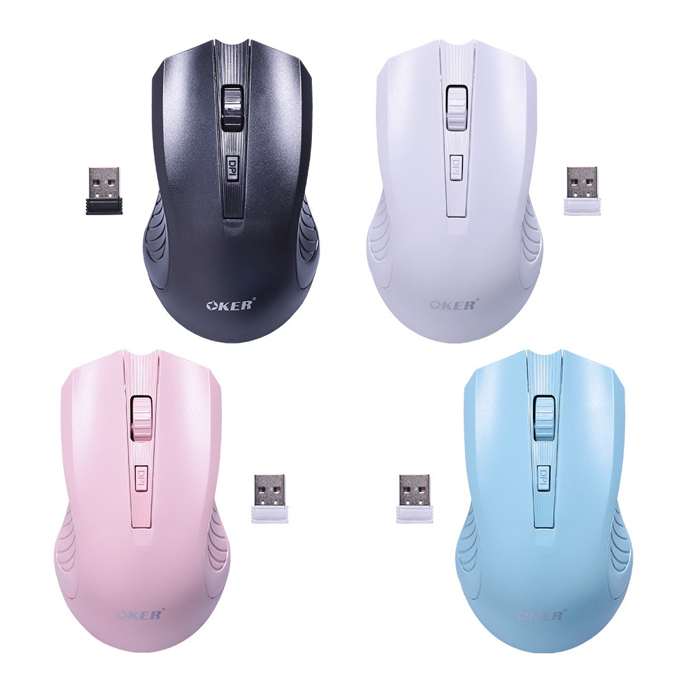 มาใหม่-ส่งเร็ว-oker-m857-2-4g-wireless-mouse-stylish-and-portable-3200-dpi-เมาส์ไร้สาย-dm-857