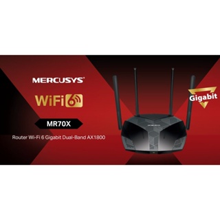 ภาพขนาดย่อของภาพหน้าปกสินค้า️ส่งด่วนใน1ชม.ทักแชท ️ Mercusys MR70X AX1800 เราเตอร์ WiFi6 เร้าเตอร์รับสัญญาณ ประกัน 1ปี จากร้าน nava.it บน Shopee