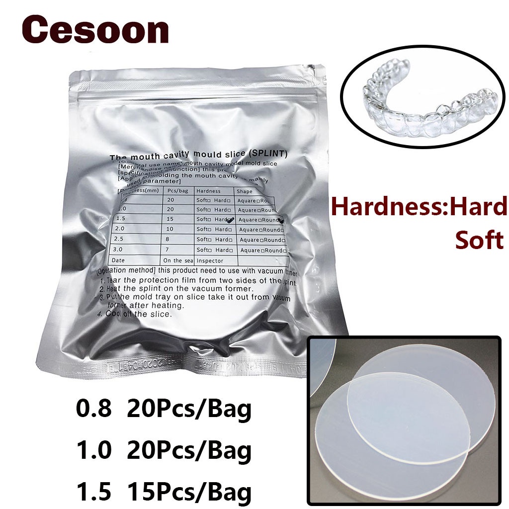 Dental Lab Orthodontic Splint Retainer Slice Vacuum Forming Sheet Round