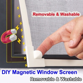 🔥ส่งไวจากไทย🔥Mosquito Window Screen มุ้งกันยุง DIY ตาข่ายไฟเบอร์กลาสปรับแต่งได้เปลี่ยนม่านหน้าจอป้องกันแมลง