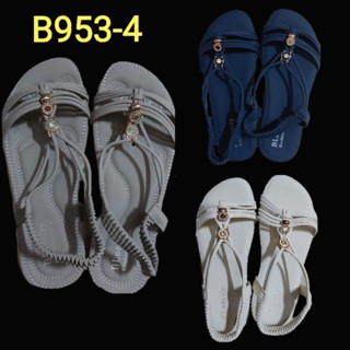 SALE!! SALE!! BLUE CITY (B953-4) Women Sandals Flat Ankle T-Strap Thong Elastic Sandal!