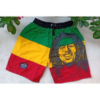 Rasta Bob Marley reggae jamaica กางเกงขาสั้น