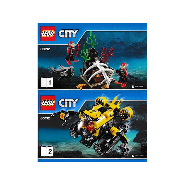 Instructions (คู่มือ) LEGO Deep Sea Submarine 60092 Shopee Thailand